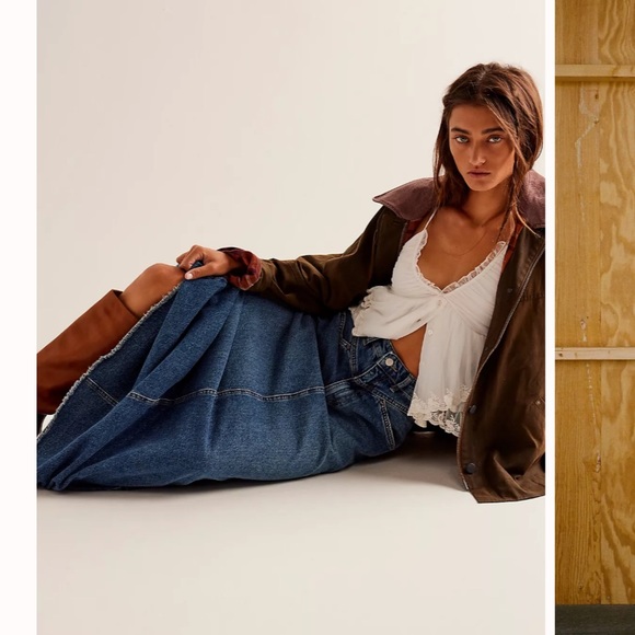 We The Free Come As You Are Denim Maxi Skirt - Picture 2 of 4